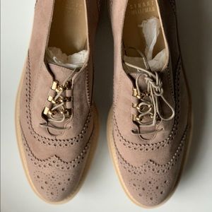 Stuart Weitzman Platform Wedge Oxford flats